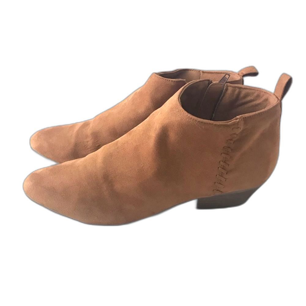 Old Navy Low Cut Booties Size 10 Toffee Tan Brown